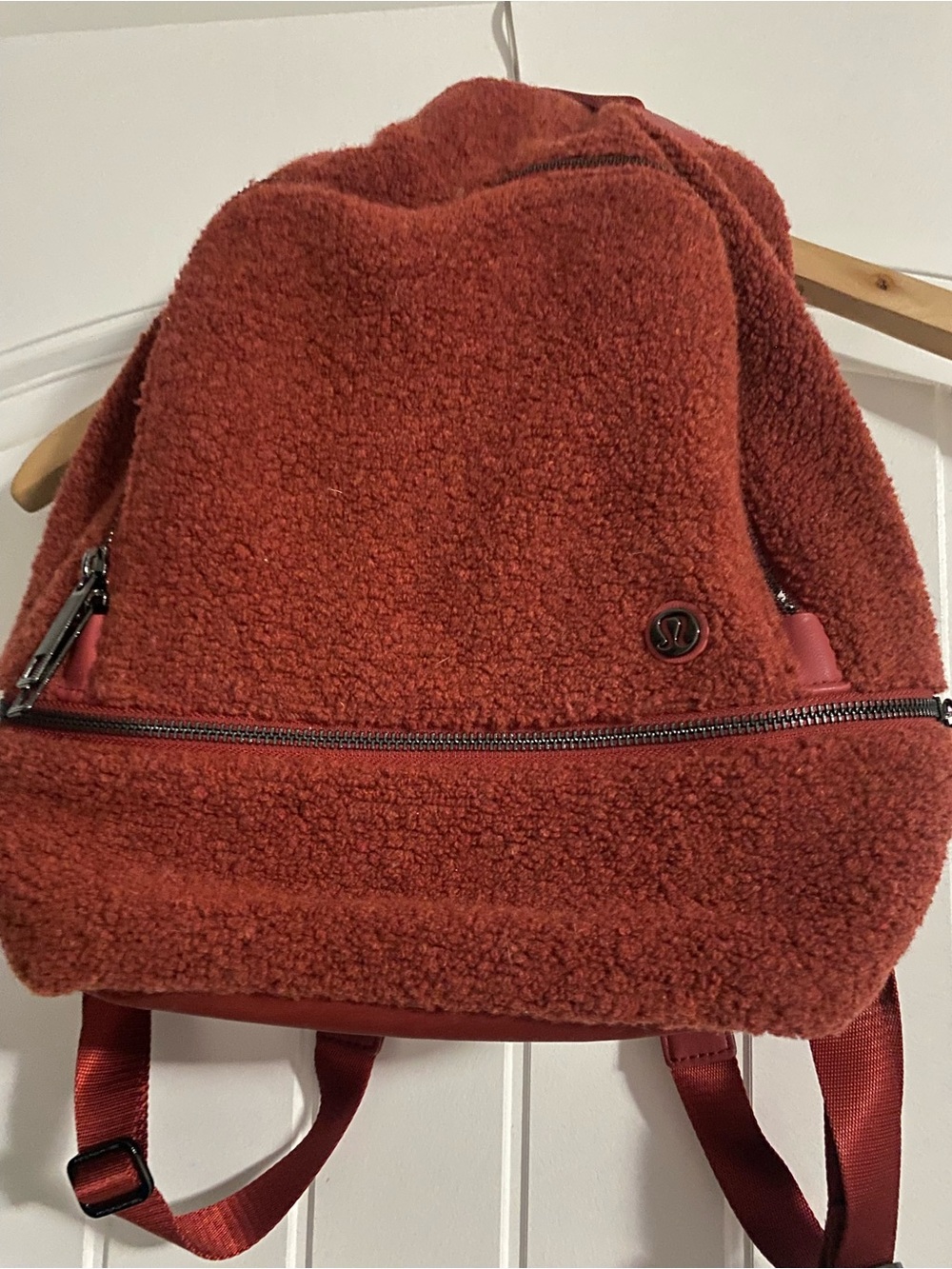 lululemon athletica Plush Sherpa Backpack in Rust Red